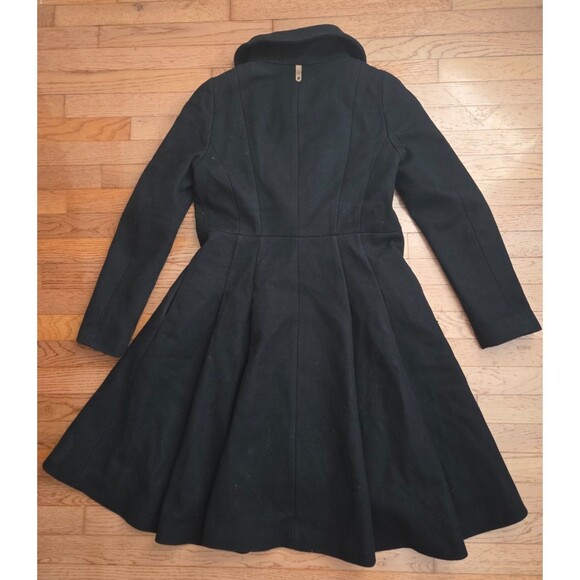 Mackage Women's Wool Blend Dress Coat Black Belted Heavy Size Medium - Picture 13 of 14